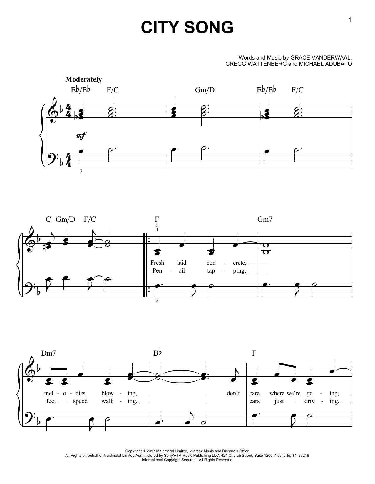 Product picture to: City Song