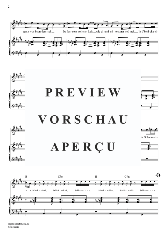 Produktgalerie: Seite 9 von 11 Schickeria, Spider Murphy Gang, Gesang mit Klavierbegleitung