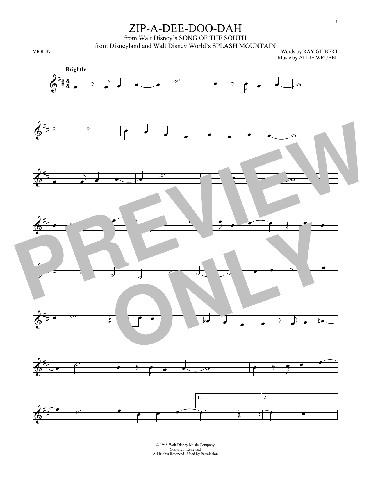Product gallery: Page 1 of 1 Zip-A-Dee-Doo-Dah (from Song Of The South), James Baskett