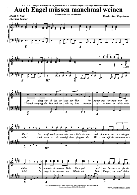 Produktbild zu: Auch Engel müssen manchmal weinen Amigos