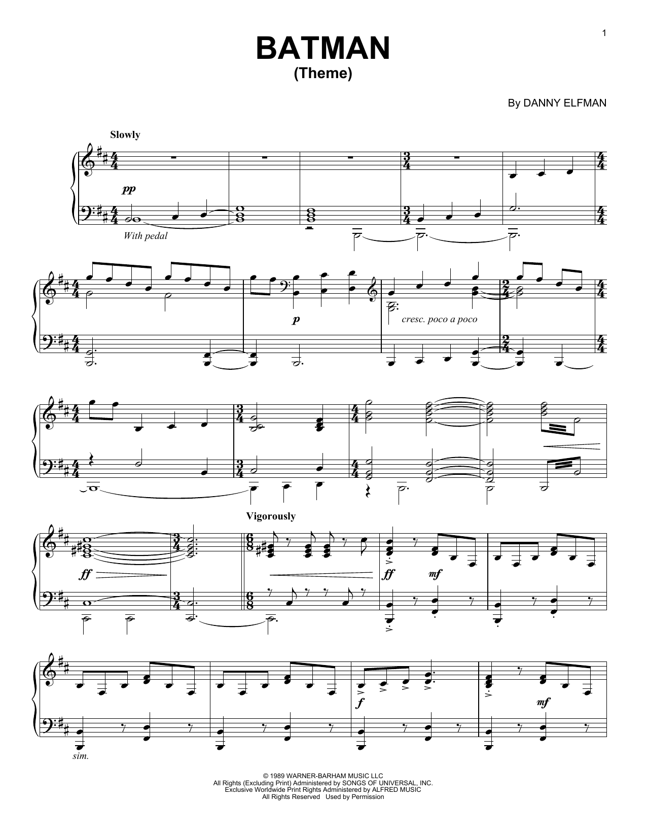 Produktbild zu: Batman Theme