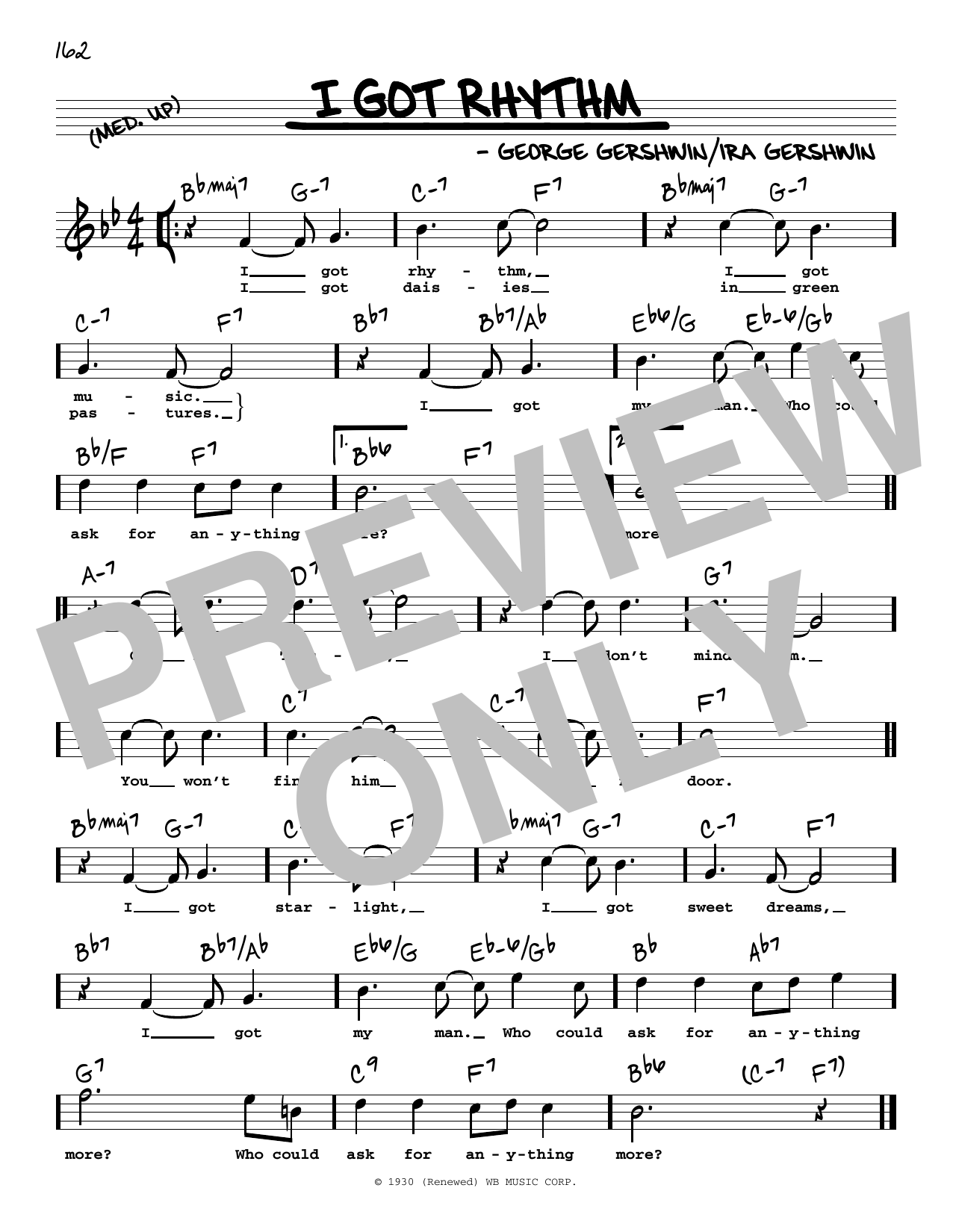 Product picture to: I Got Rhythm (High Voice) (from An American In Paris)