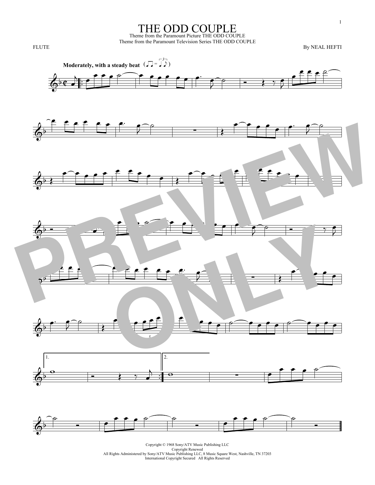 Product gallery: Page 1 of 1 The Odd Couple, Neal Hefti