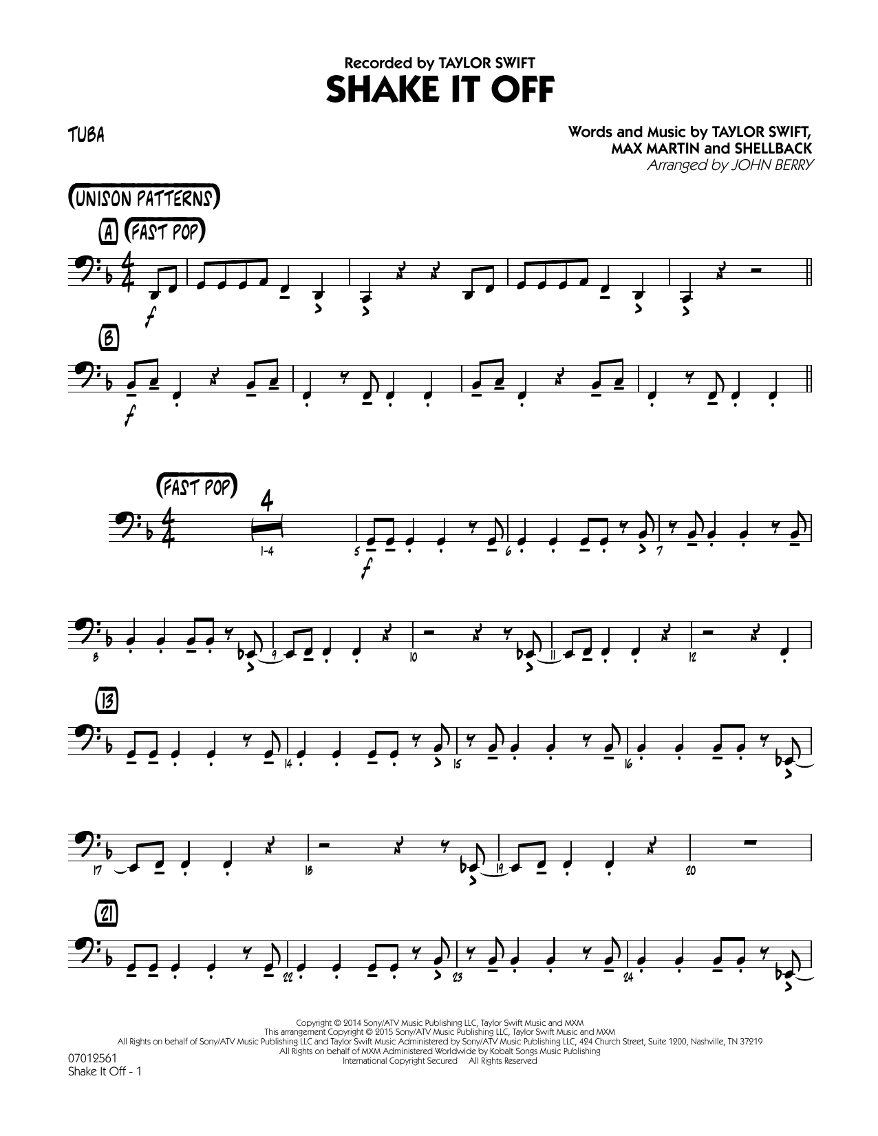 Produktgalerie: Seite 1 von 1 Shake It Off - Tuba, John Berry