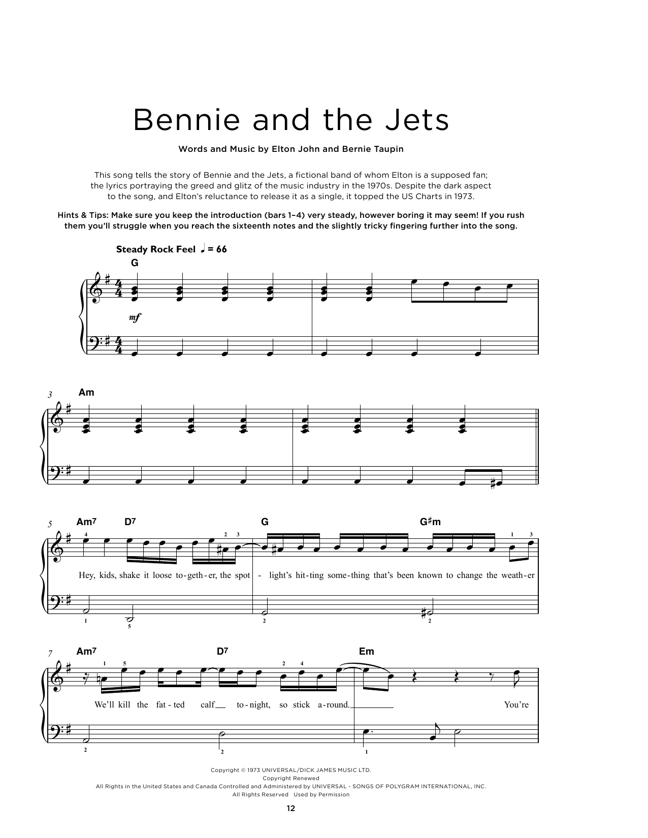 Produktbild zu: Bennie And The Jets