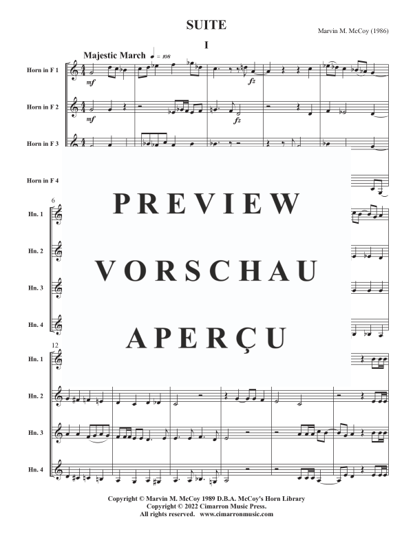 Produktgalerie: Seite 3 von 11 Suite, , Horn Quartett