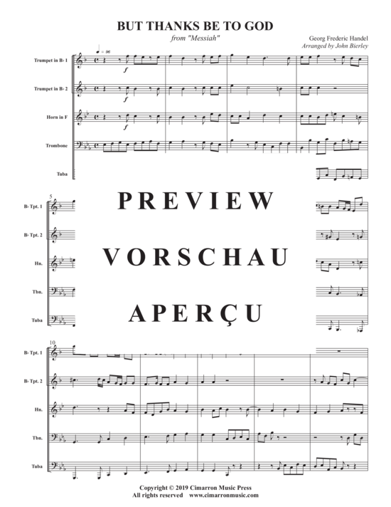 Produktgalerie: Seite 3 von 10 But Thanks Be To God , , (Blechbläser Quintett)