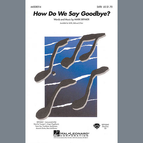 cover: How Do We Say Goodbye, Mark Brymer