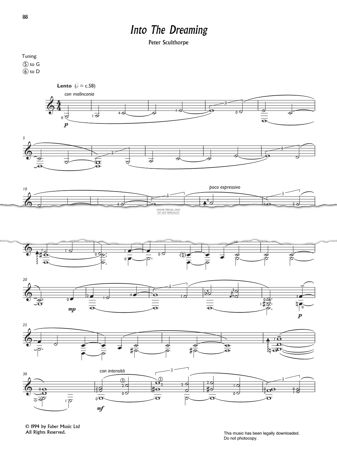 Produktgalerie: Seite 1 von 1 Into the Dreaming, Peter Sculthorpe, Gitarre