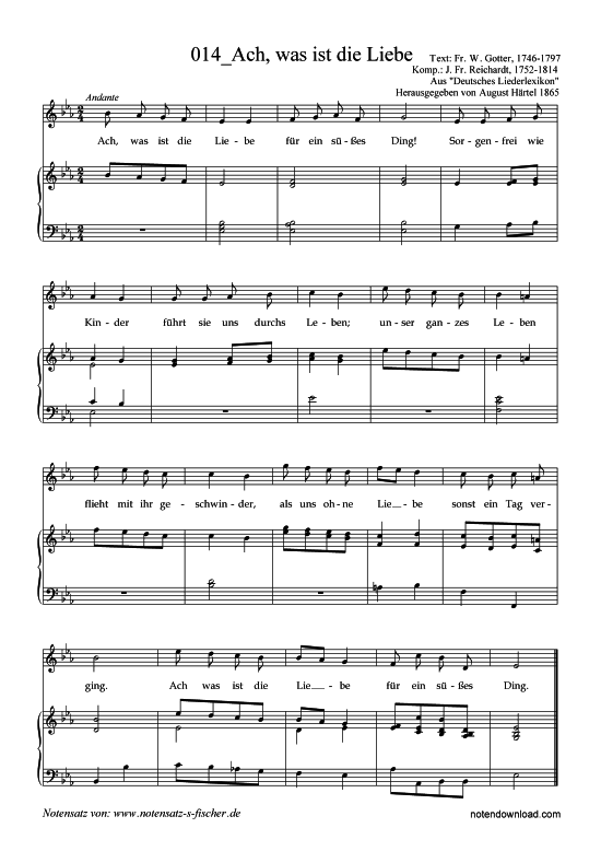 Produktbild zu: Ach, was ist die Liebe J. Fr. Reichardt, 1752-1814 / Fr. W. Gotter, 1746-1797
