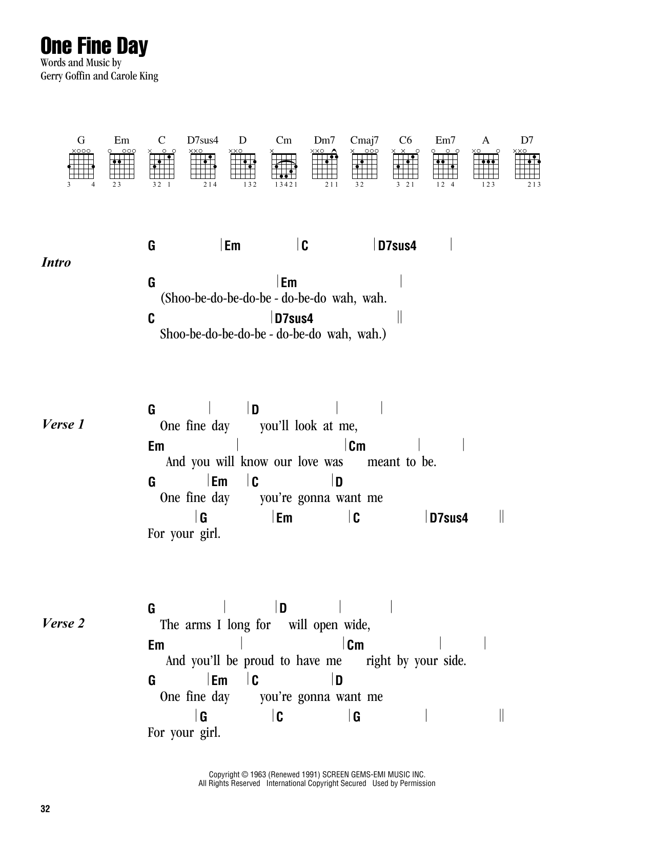 Produktgalerie: Seite 1 von 1 One Fine Day, Carole King, Gitarre