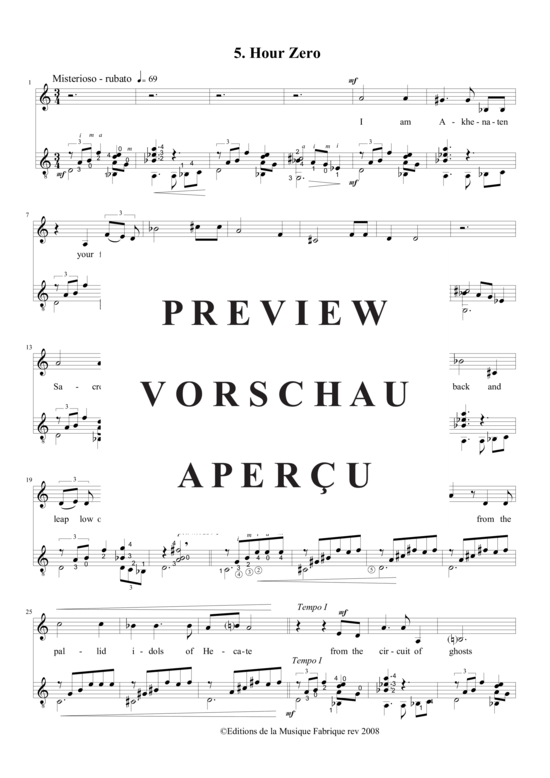 Produktgalerie: Seite 17 von 20 Five Poems by Melissanthi , , (Alt/Mezzo-Sopran + Gitarre)