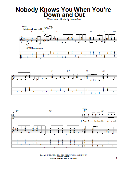 Produktgalerie: Seite 1 von 1 Nobody Knows You When You're Down And Out, Eric Clapton, Gitarre