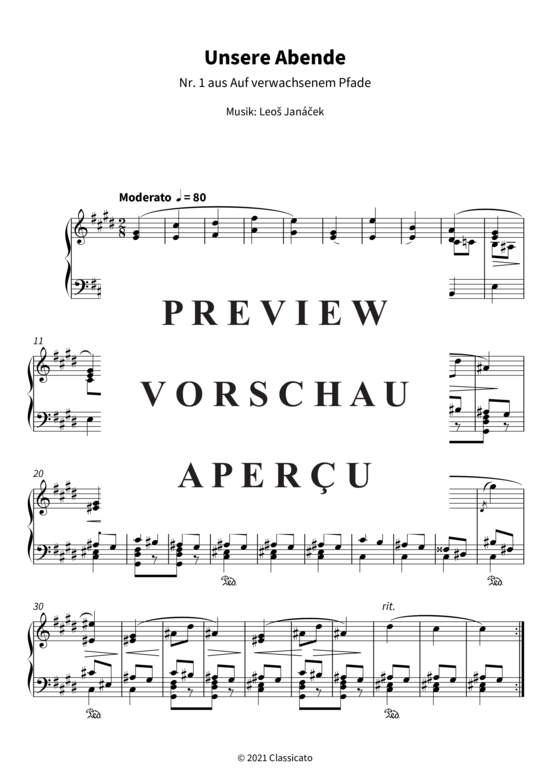 Product gallery: Page 4 of 7 Unsere Abende - Nr. 1 aus Auf verwachsenem Pfade , , Piano Solo