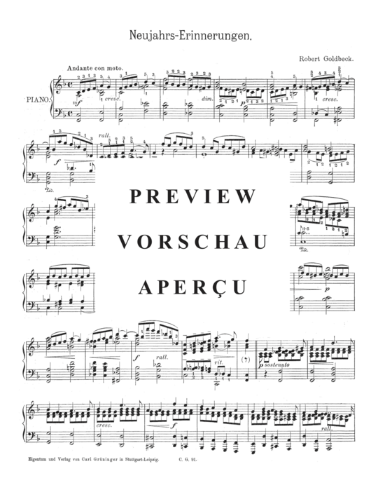 Product gallery: Page 2 of 3 Neujahrs-Erinnerungen , , Piano Solo