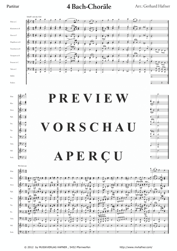 Product gallery: Page 5 of 11 4 Bach-Choräle, , (large wind orchestra)
