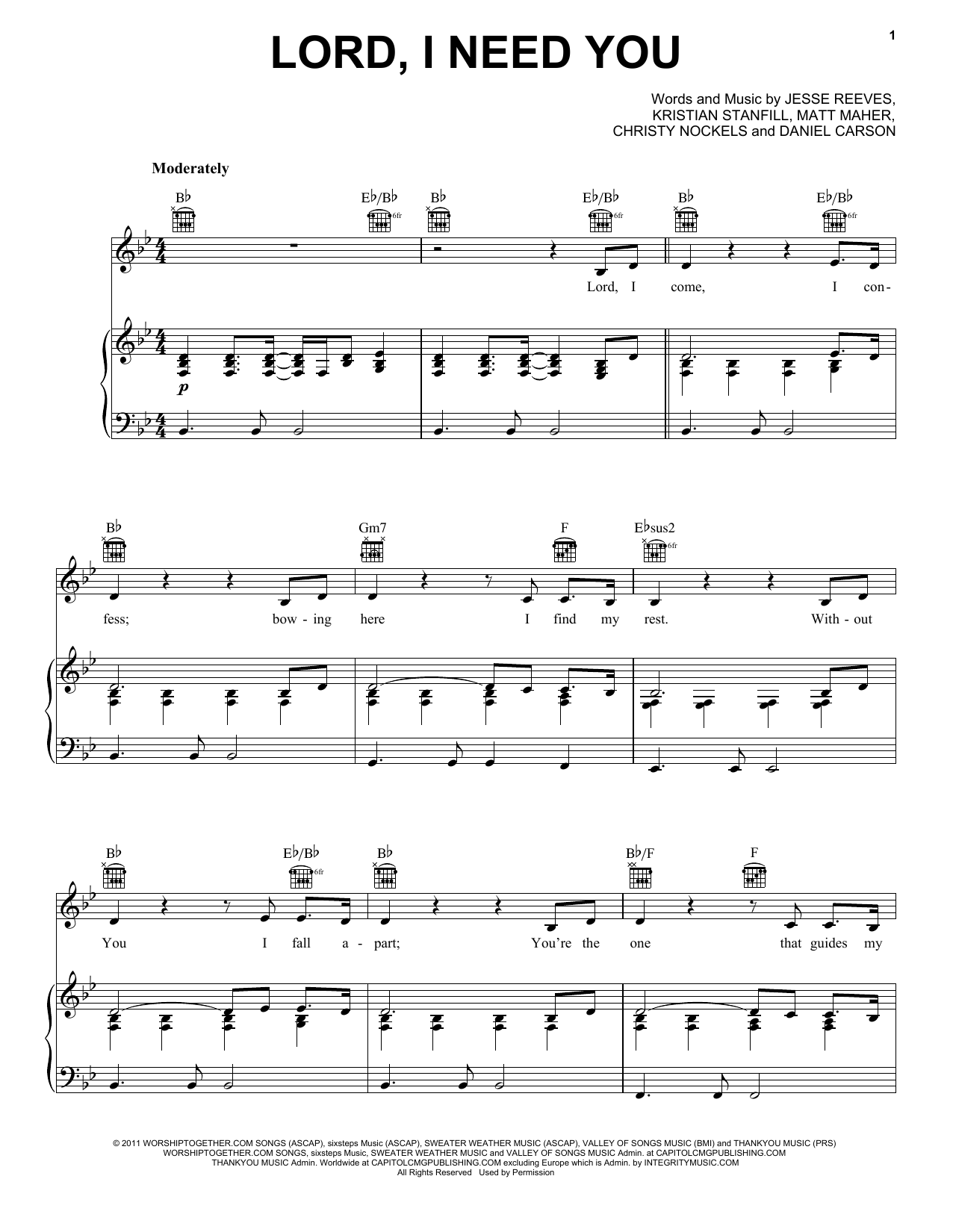 Produktgalerie: Seite 1 von 1 Lord, I Need You, Matt Maher, Gesang, Gitarre, Klavier