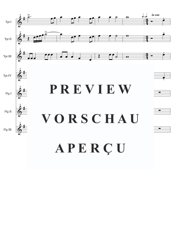 Product gallery: Page 4 of 11 Deus in Adjutorium, , Brass Septet 4 Trumpets and 3 Flugelhorns
