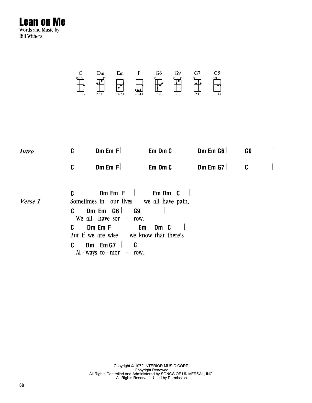 Product gallery: Page 1 of 1 Lean On Me, Bill Withers