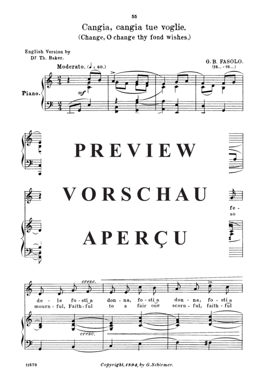 Product gallery: Page 2 of 6 Cangia,cangia tue voglie, Parisotti, Alessandro, High Voice and Piano