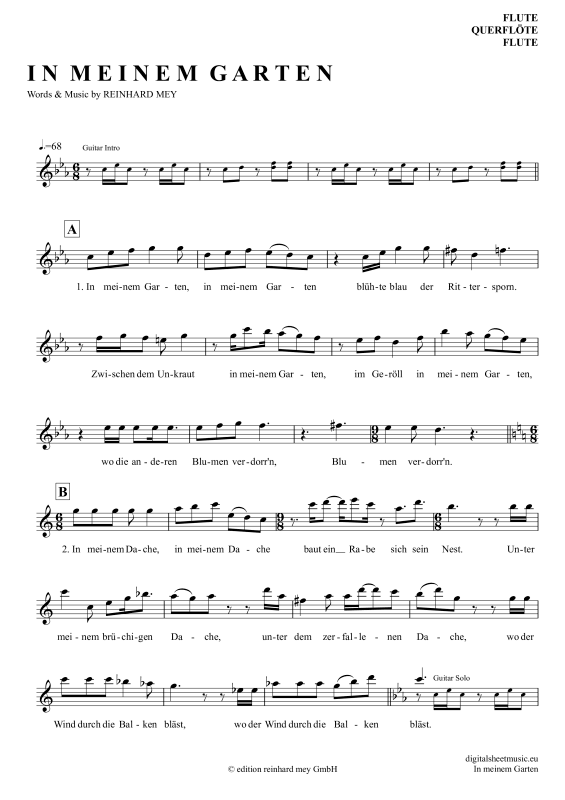 Product picture to: In Meinem GartenReinhard Mey