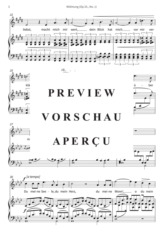 Product gallery: Page 6 of 7 Widmung (Op 25., No. 1) , , Piano Solo