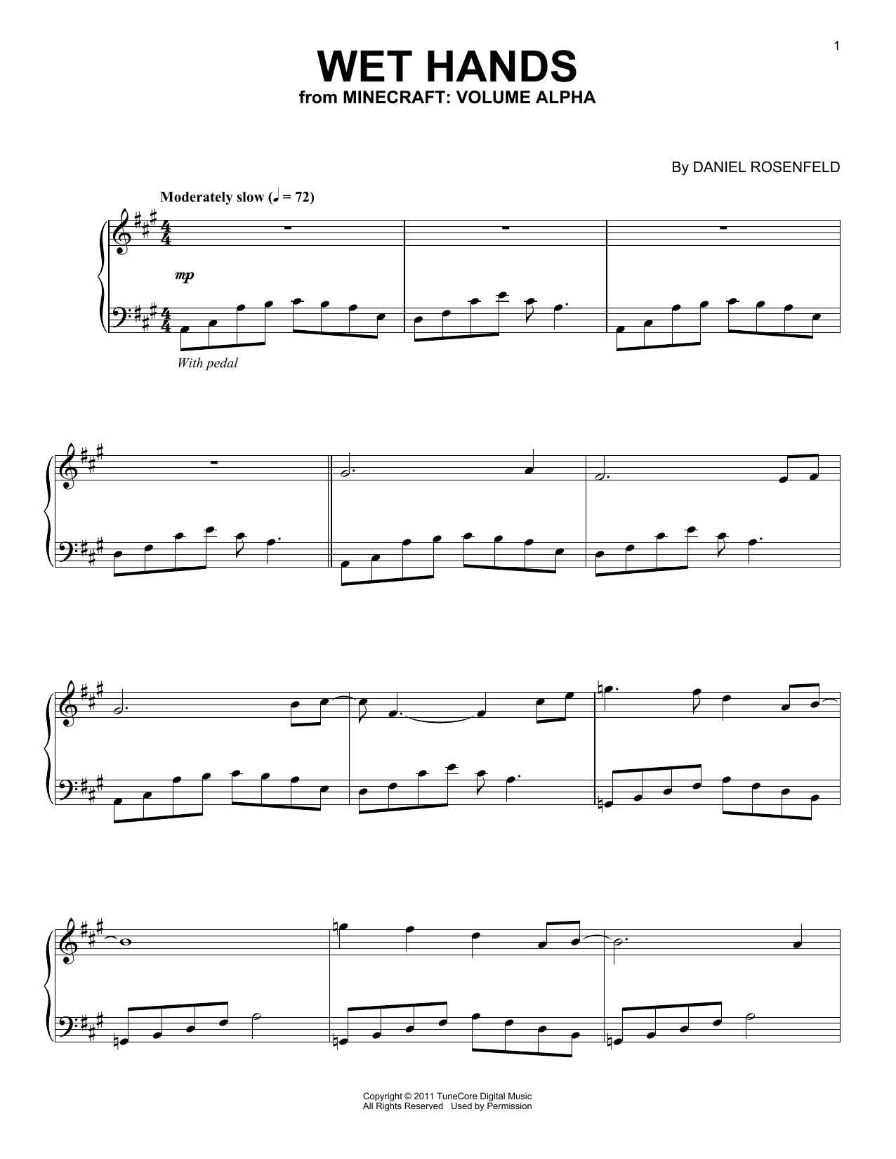Produktbild zu: Wet Hands (from Minecraft)