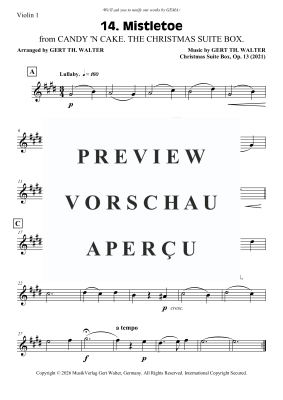 Produktgalerie: Seite 4 von 8 Mistletoe, , Streicher Quartett