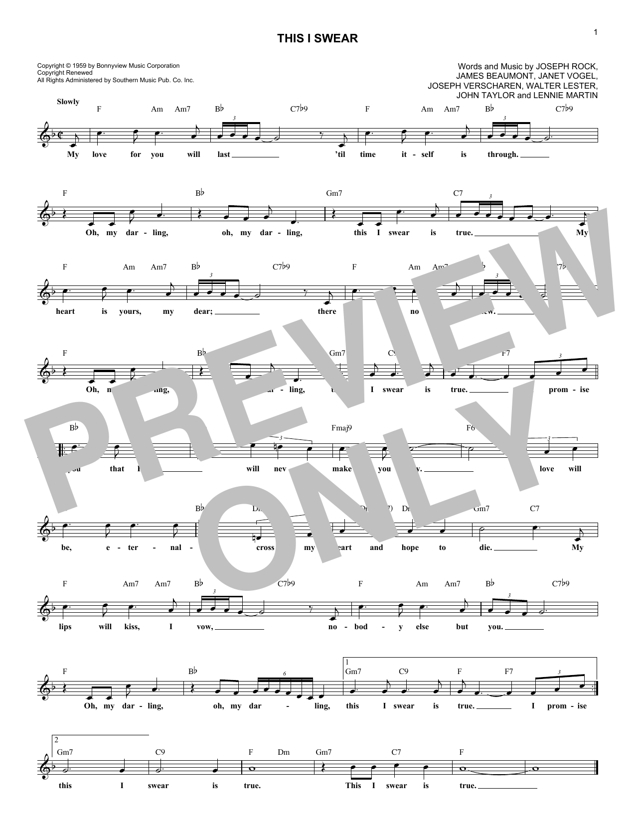Product gallery: Page 1 of 1 This I Swear, Skyliners