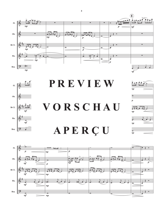 Product gallery: Page 6 of 21 Drei Inventionen , , (Woodwind Quartet)