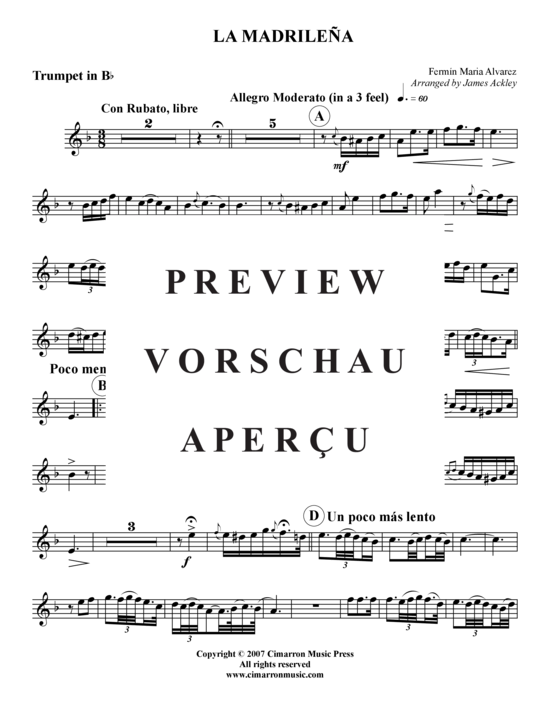 Produktgalerie: Seite 8 von 9 La Madrilena , , (Trompete + Klavier)