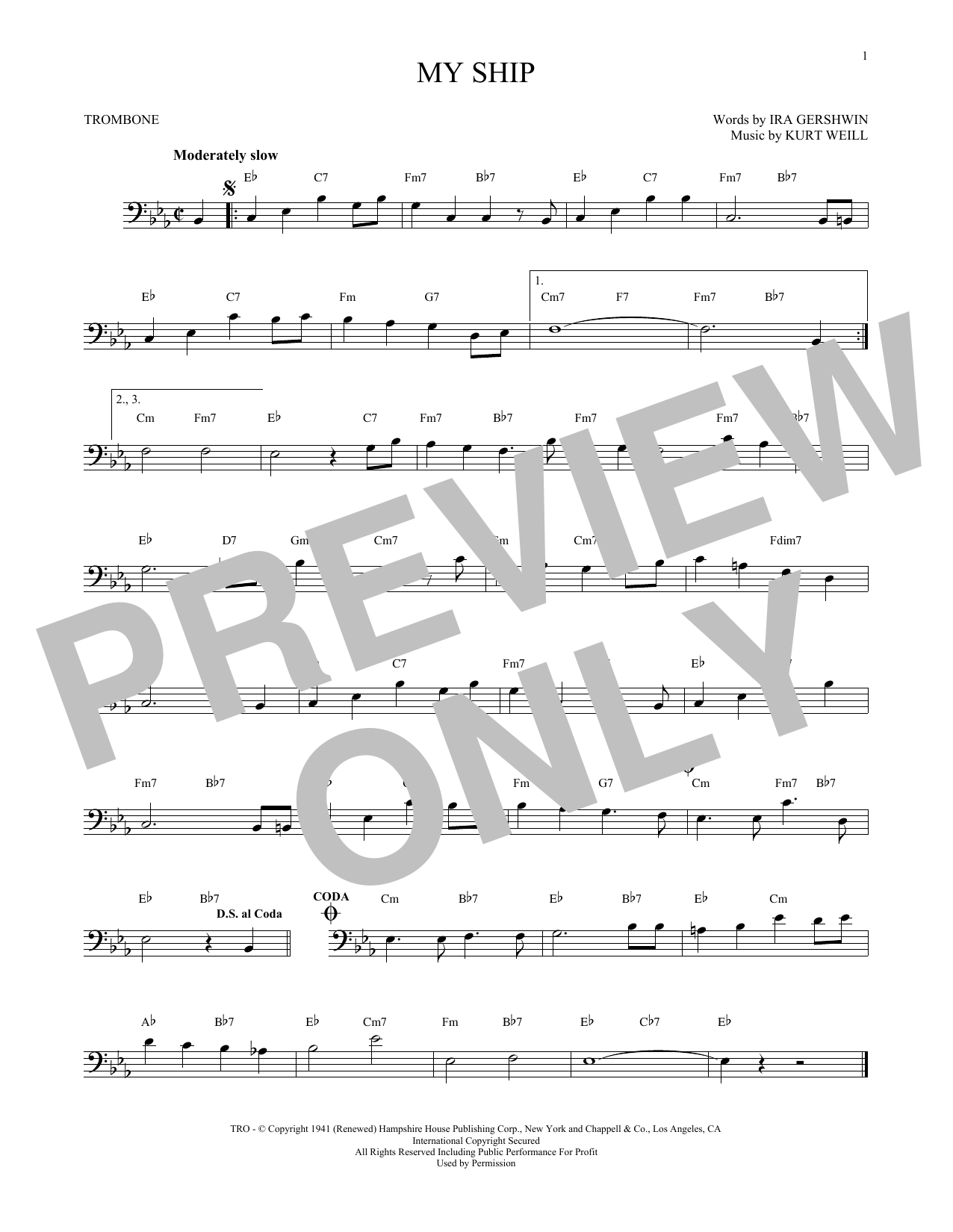 Product gallery: Page 1 of 1 My Ship, Kurt Weill