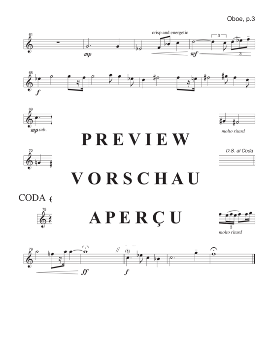 Produktgalerie: Seite 19 von 21 Prelude and Intrada , , (Flöte, Oboe, Klarinette und Fagott)