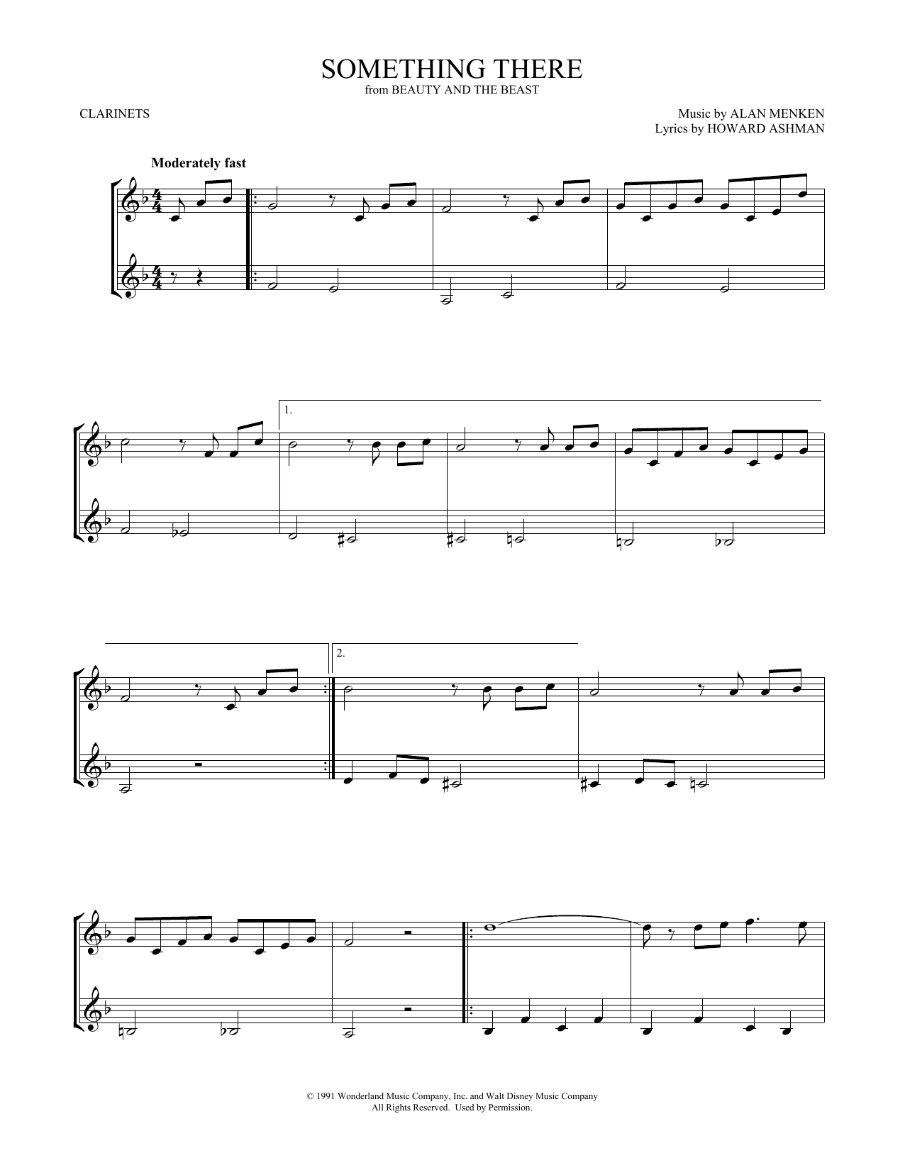 Product gallery: Page 1 of 1 Something There (from Beauty and the Beast) (arr. Mark Phillips), Alan Menken & Howard Ashman