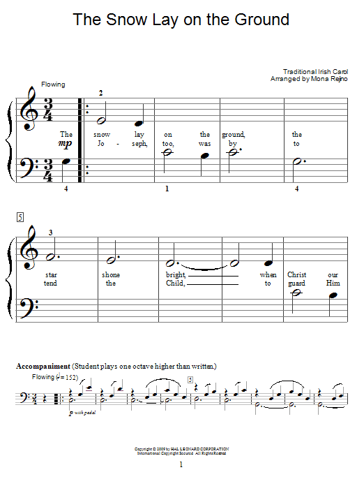 Product gallery: Page 1 of 1 The Snow Lay On The Ground, Traditional Irish Carol