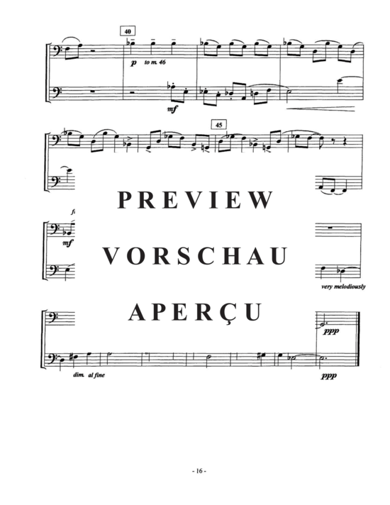 Produktgalerie: Seite 37 von 37 Six Duodecadent Duets , , (Euphonium Duett)