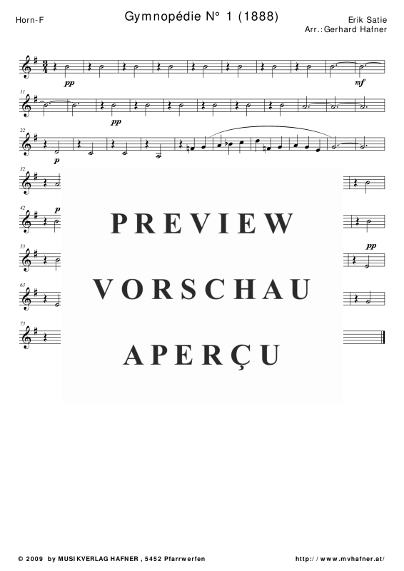 gallery: Gymnopedie No. 1, , (Blechbläser Quintett)