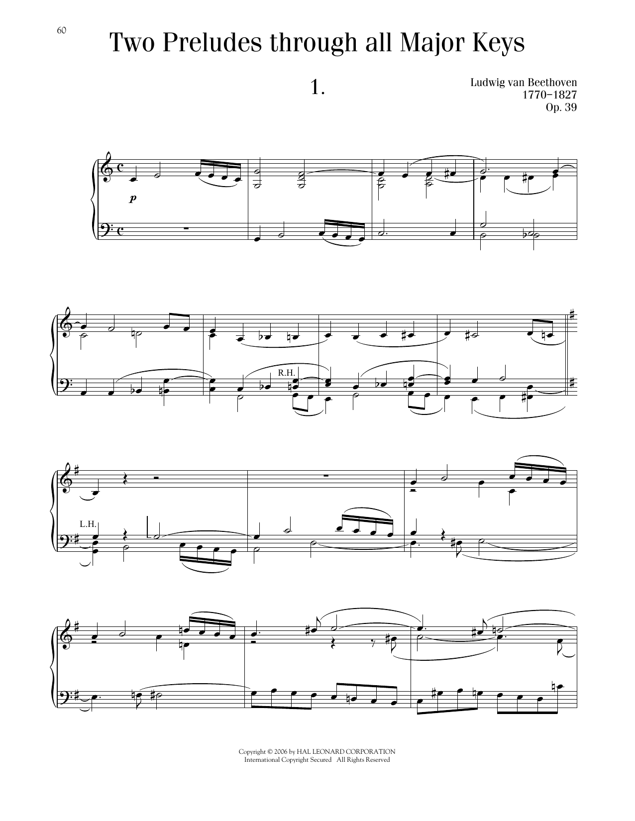 Produktbild zu: Two Preludes, Through All 12 Major Keys, Op. 39