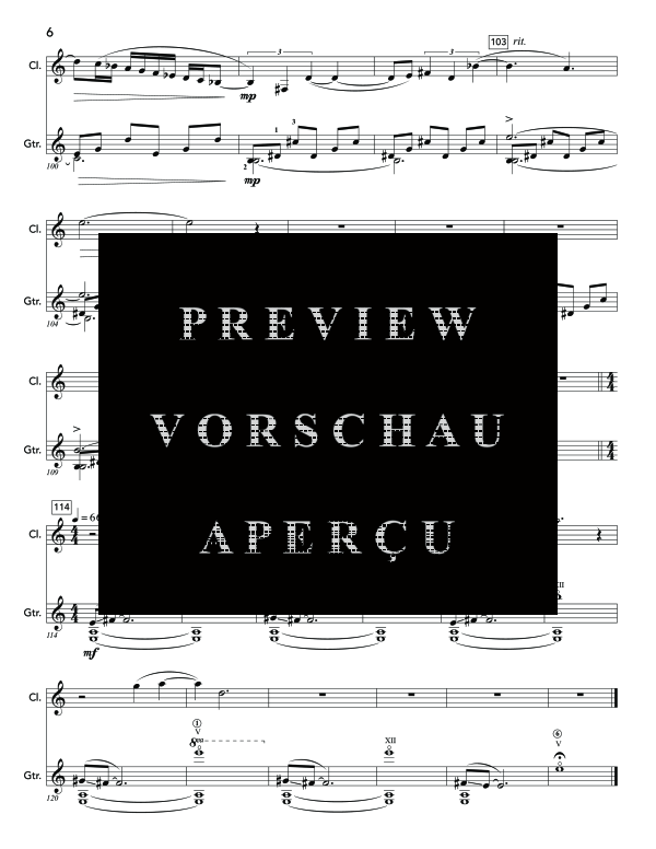 Product gallery: Page 10 of 11 Interplay, , (clarinet and guitar)