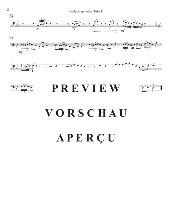 Product gallery: Page 15 of 17 Pickles Gap Polka , , (Tuba Quartett EETT)