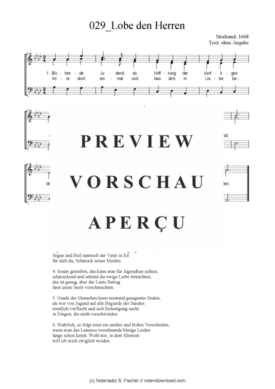 Produktbild zu: Lobe den Herren Stralsund, 1668