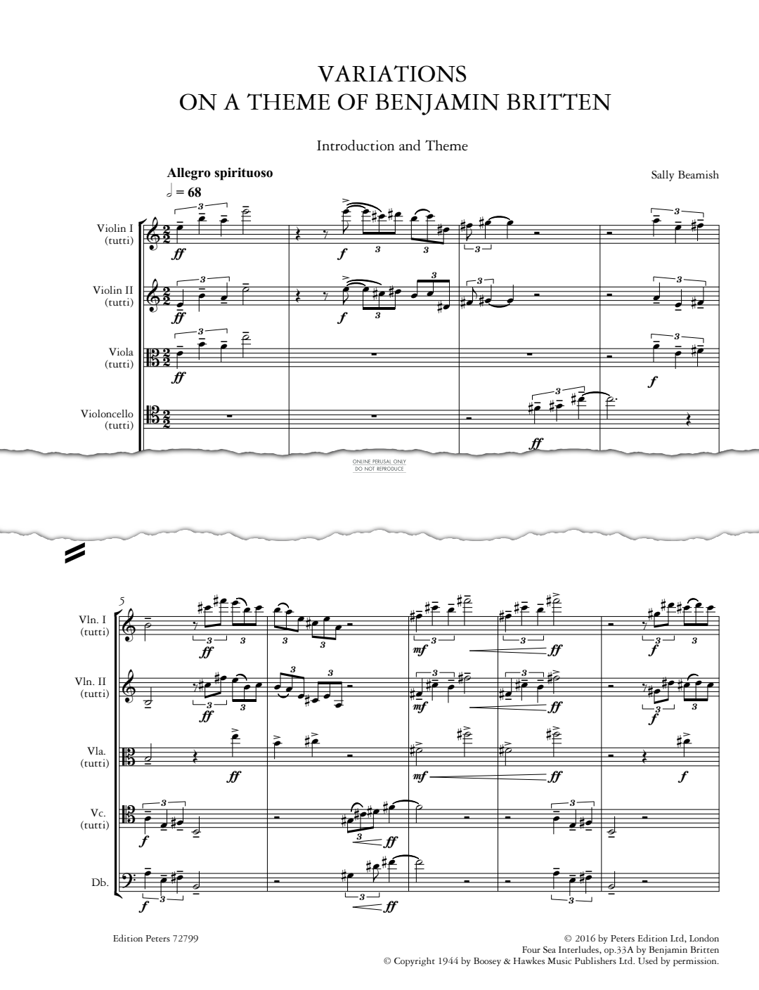 Produktbild zu: Variations on a Theme of Benjamin Britten