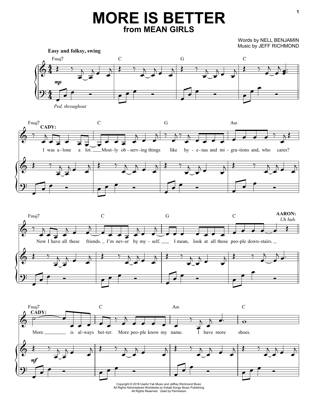 Produktbild zu: More Is Better (from Mean Girls: The Broadway Musical)