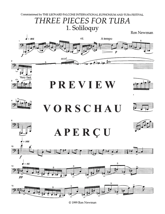Product gallery: Page 6 of 13 Three Pieces for Tuba , , (Tuba Solo)