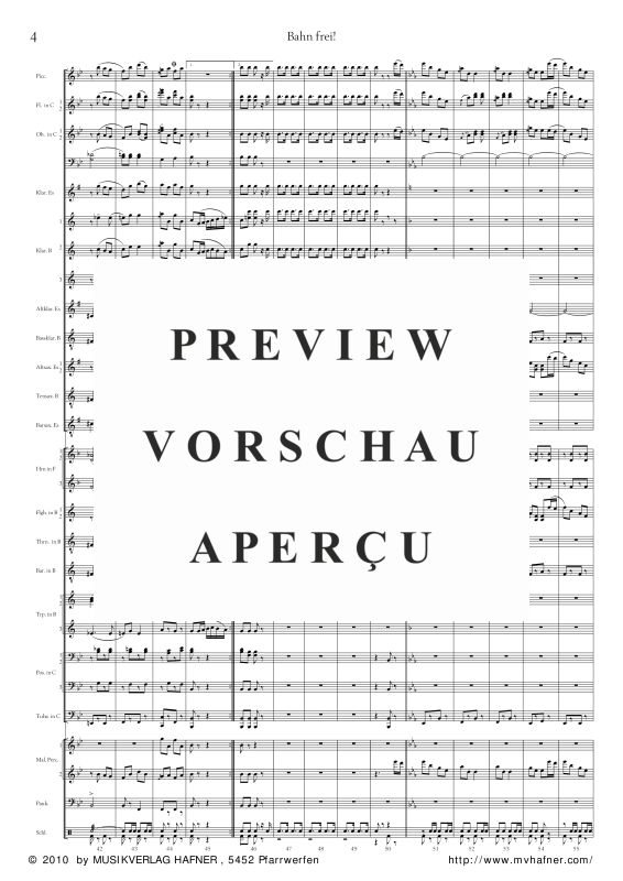 Product gallery: Page 9 of 11 Bahn frei, , (large wind orchestra)