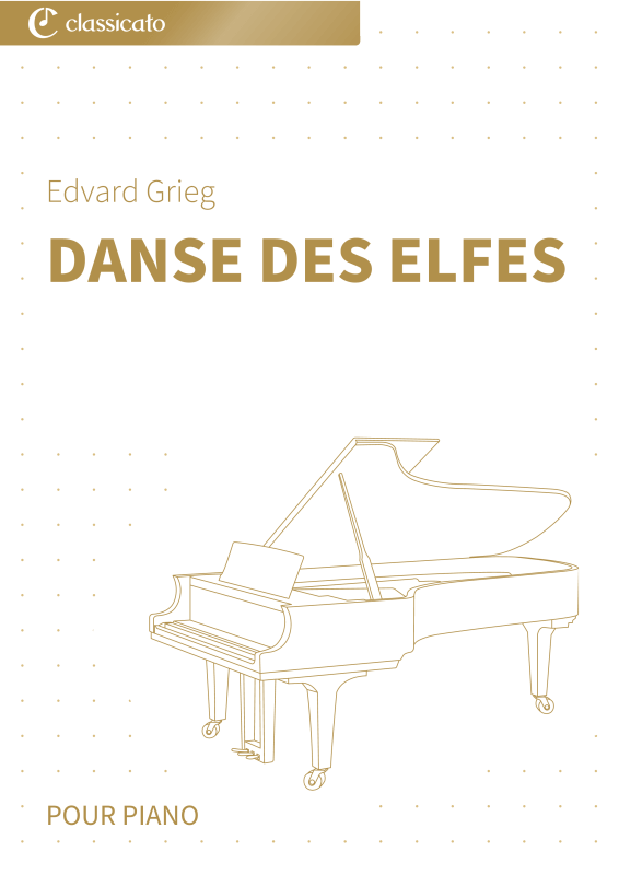 Produktbild zu: Danse des elfes - op. 12 n° 4 - Version pour piano facile à jouerEdvard Grieg