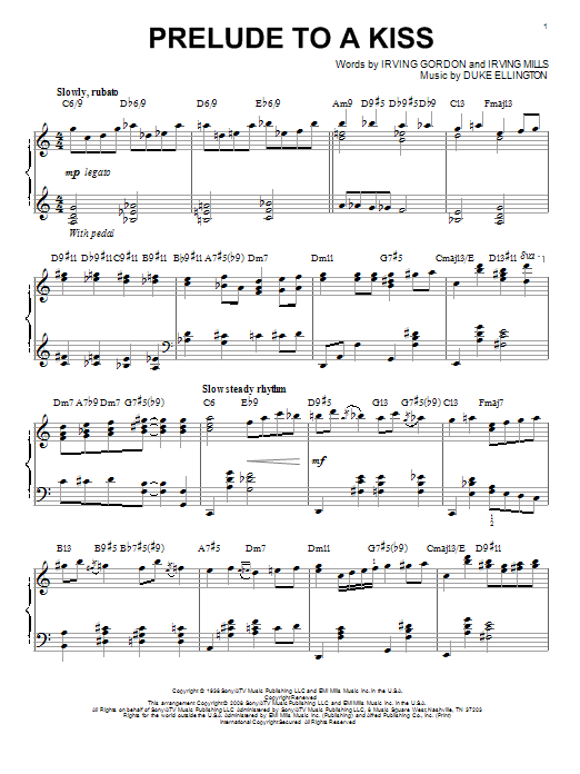 Product gallery: Page 1 of 1 Prelude To A Kiss (arr. Brent Edstrom), Duke Ellington