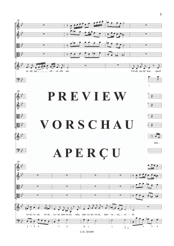gallery: O anima iam veni, , (Gemischtes Ensemble Canto, Alto, 2 Violinen, 2 Violen und BC)