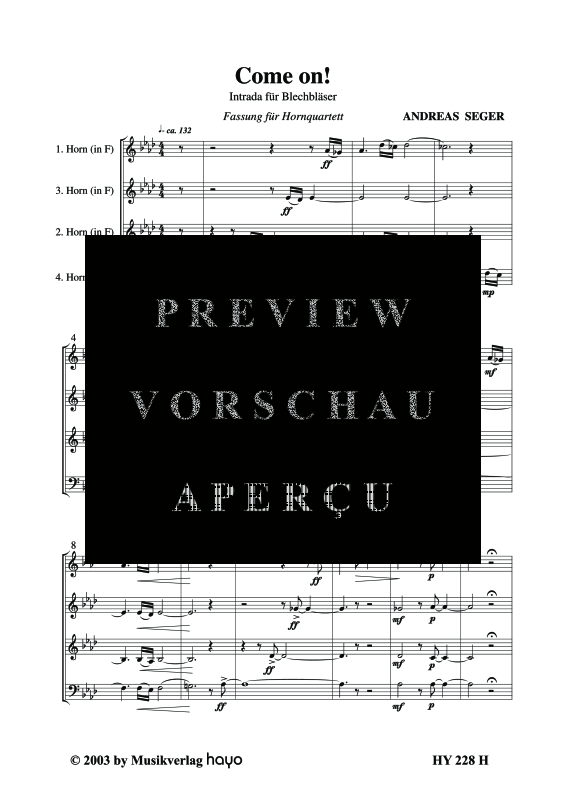 gallery: Come on, , (Horn Quartett)