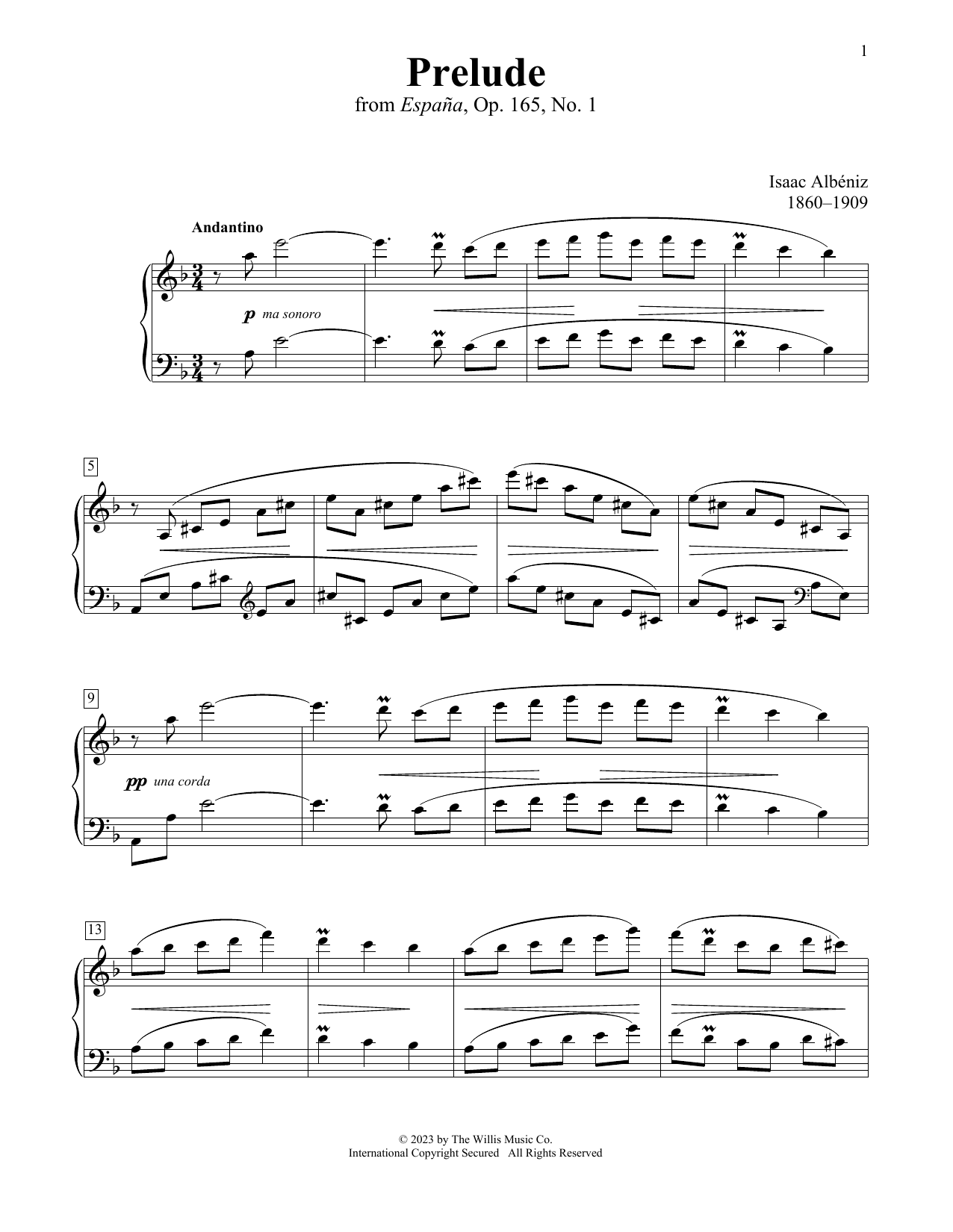 Product picture to: Prelude, Op. 165, No. 1